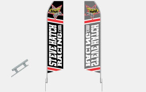16′ feather sun blade flag with hardware