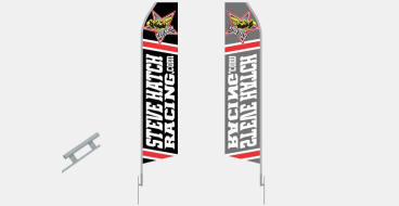 Image 3 1 16′ feather sun blade flag with hardware