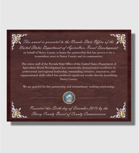 Rectangle 8 2 1 Wood Plaque With Etching